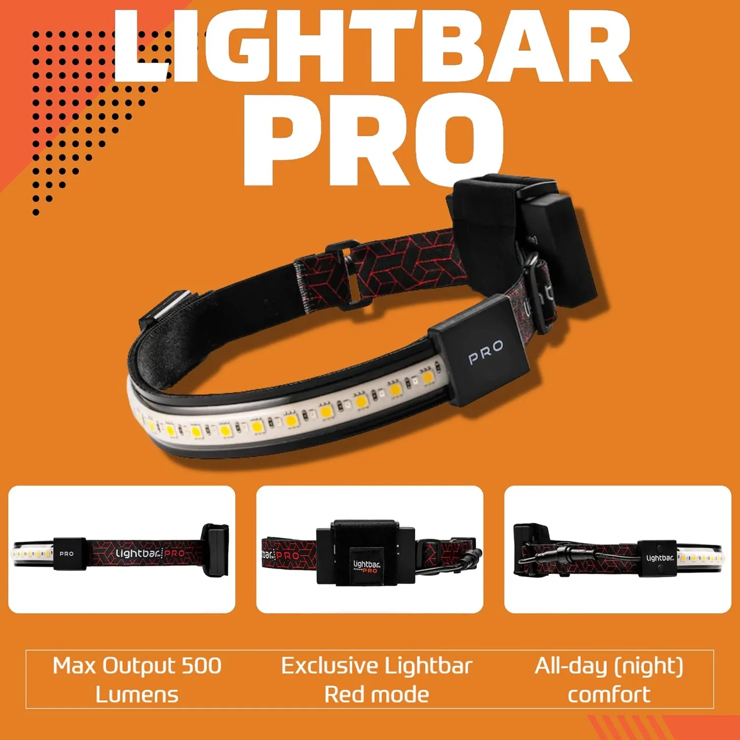 | LED Headlamp, 300 to 500 Lumens, Spot Light Mode and Red Light Modes Available On Select Models - Perfect for Camping Running Biking Fishing Construction