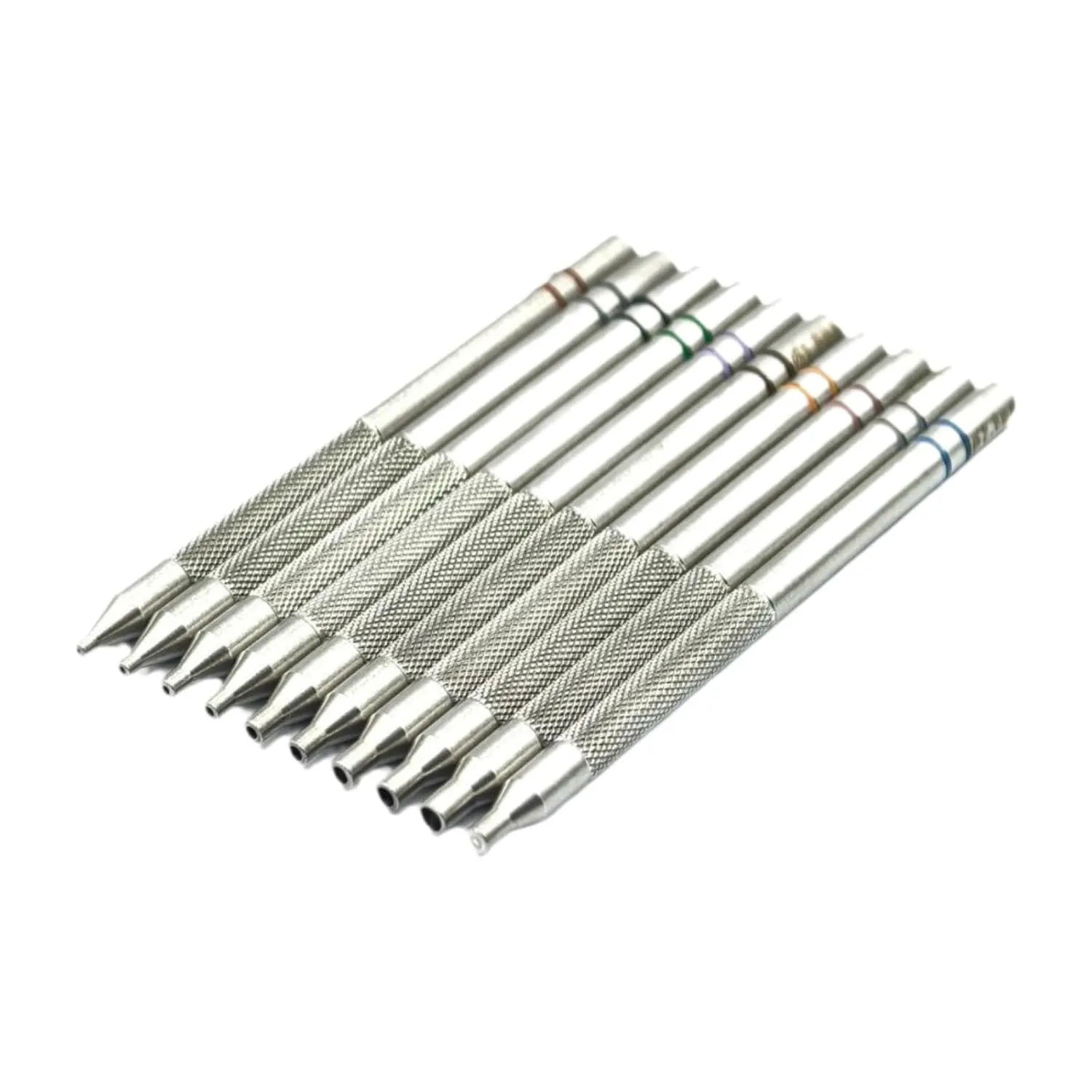 10 Pieces Pin Punches Watch Repair Parts Professional Steel Digital Electronics Portable Watch Movement Tool 0.6 mm - 2.8 mm