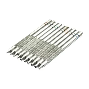 10 Pieces Pin Punches Watch Repair Parts Professional Steel Digital Electronics Portable Watch Movement Tool 0.6 mm - 2.8 mm