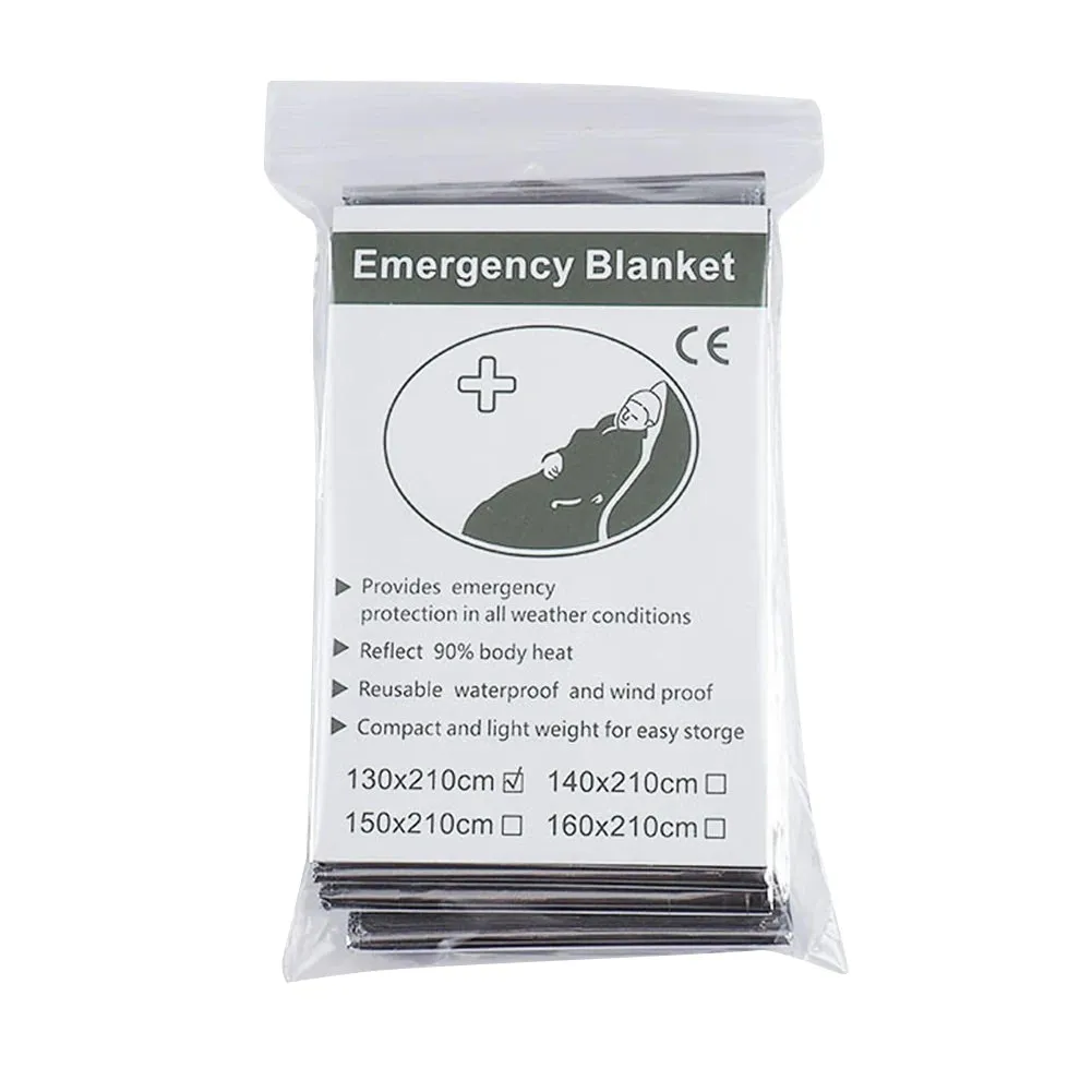 10 to 30 Pieces Emergency Foil Thermal Blanket Set
