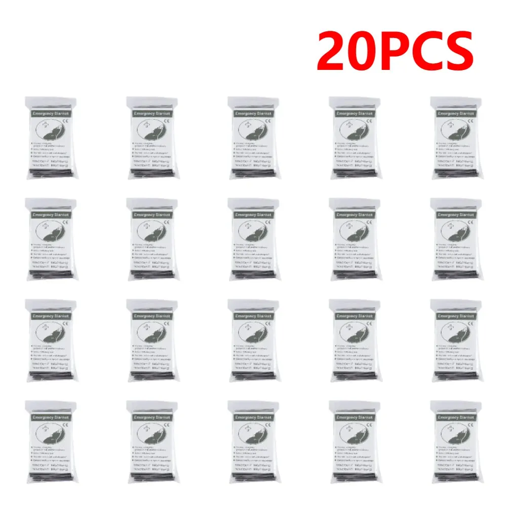 10 to 30 Pieces Emergency Foil Thermal Blanket Set