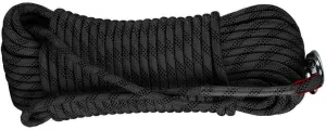 10mm Static Rope Camping Safety Rope 1100kg High Strength Safety Rope for Working at Height Climbing Equipment for Rappelling,Caving, Indoor Outdoor Camping (Color : Black, Size : 10mm x 45m)