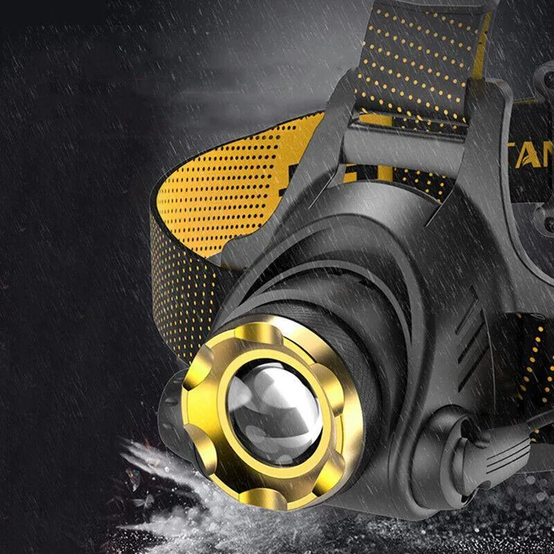 12000000Lm USB Rechargeable LED Headlamp Flashlight