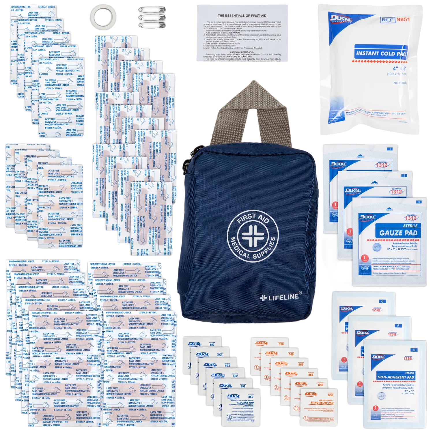 125 PIECE ESSENTIAL FIRST AID KIT