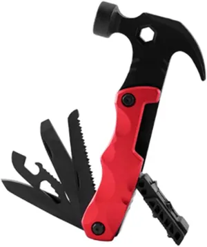 13 in 1 Camping Multitools Hammer, Foldable Mini Multitool Hammer Camping Gear for Hiking, Hunting, Household Emergency & Outdoor Survival