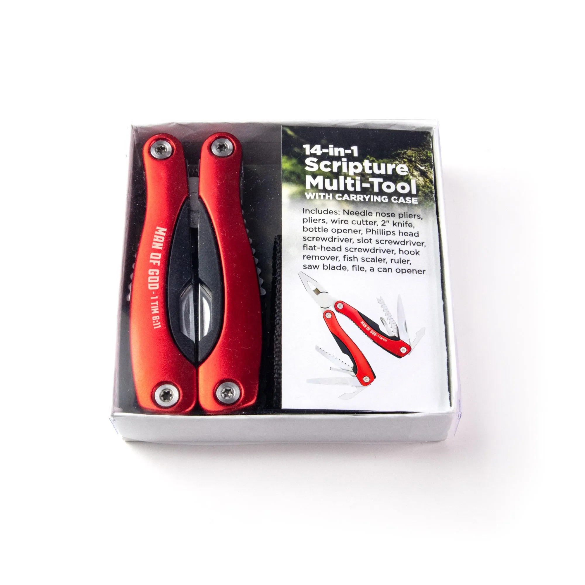 14-in-1 Scripture Multi-Tools - Man of God: 1 Tim. 6:11