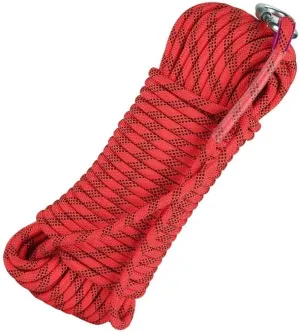 14mm Escape Nylon Rope, 10~200m Rappelling Rope for Outdoor, Heavy Duty Paracord Rope High Strength Utility Cord Camping Rope for Rappelling,Caving (Color : Red, Size : 14mm x 160m)