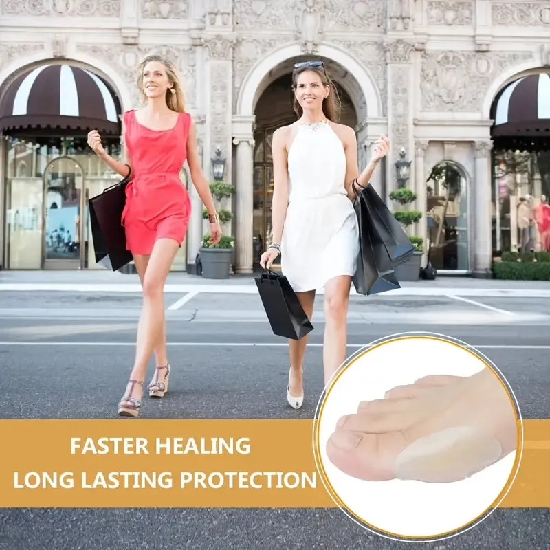 15pcs Ultra-Thin Hydrocolloid Blister Bandages - Waterproof Gel Cushions for Finger, Toe & Heel Relief, Prevention & Recovery