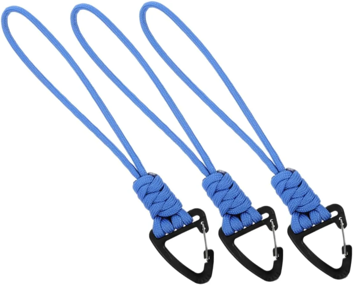 15pcs Wrist Lanyard with Carabiner Clip Lightweight -Lost Keychain for Outdoor Activities Convenient Key and Id Holder for Camping Hiking and Everyday Use