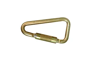 17460 Fall Rated Steel Ladder Carabiner with Auto Twist-Lock and Pin, 3600 lbs Gate, 1-1/8" Gate Opening