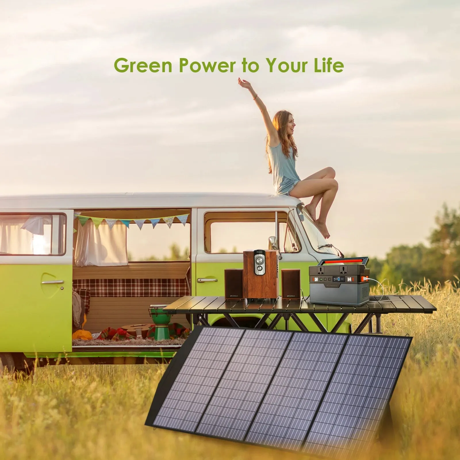 18V Foldable Solar Panel: 100W/140W/200W Mobile Solar Charger Kit