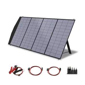 18V Foldable Solar Panel: 100W/140W/200W Mobile Solar Charger Kit