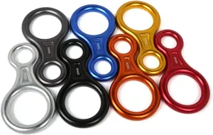 1pc Ring Climbing Rappelling Device for Lightweight Gear for Mountain Climbing Rescue and Skiing Random Color Random Color
