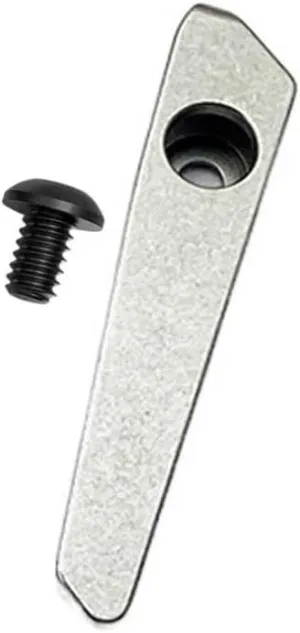 1PC Titanium Alloy Pocket Clip with Screw Fit for Strider SMF SNG, Custom Handmade CNC Integrated Deep Carry Back Clip(Silver)