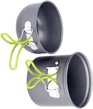 1set Portable Folding Cooking Pan Camping Cookware for Outdoor Hiking Travel - Design Lightweight Cooking Accessories for Backpacking Adventures