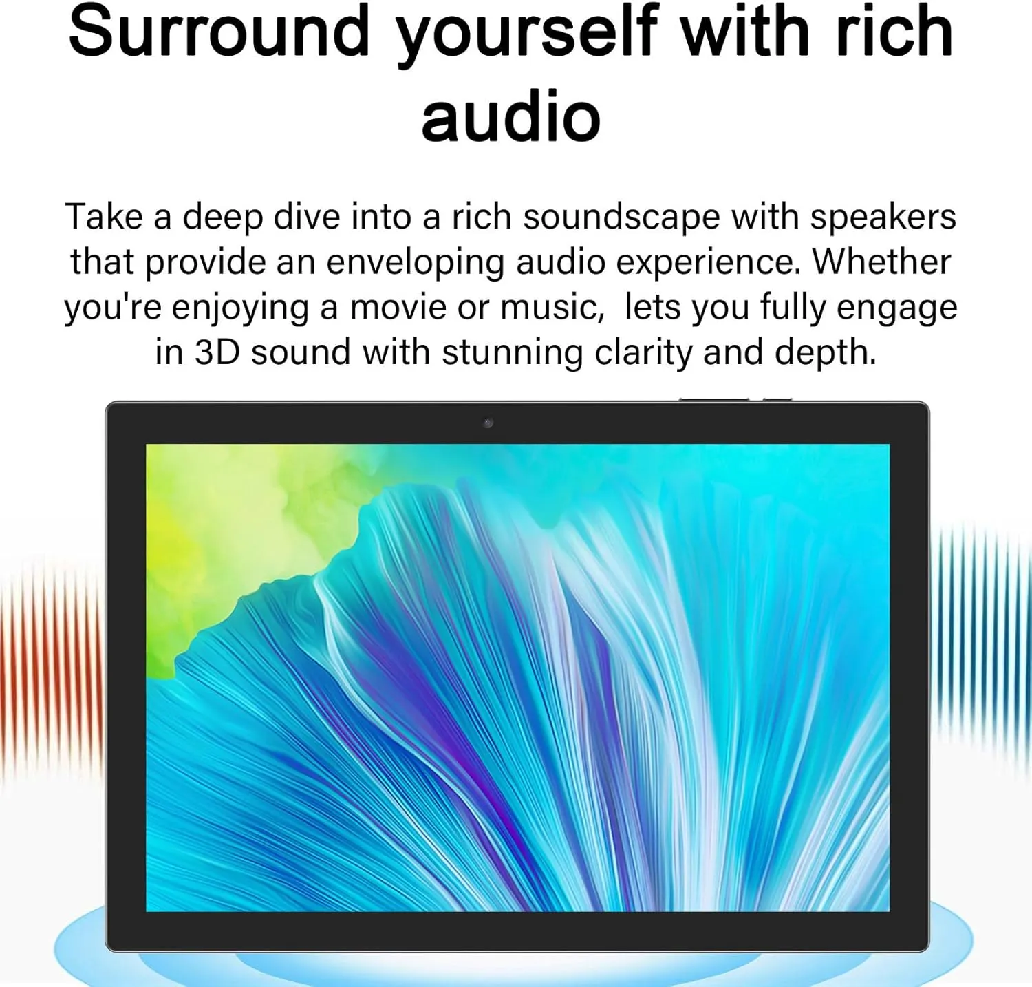 2 in 1 Tablet 10 Inch Android 14 OS Tableta, Tablets with Keyboard, Mouse, Case, Stylus, 64GB ROM 8GB RAM, 2MP 8MP Dual Camera, Quad Core Processor, 6000mAh Battery, 10.1 in FHD Tab Blue