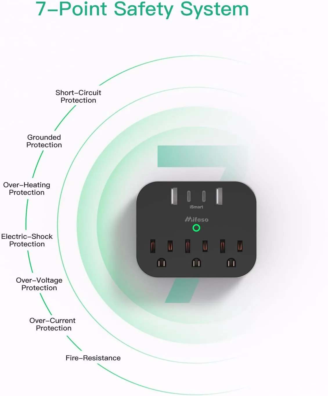 2 PACK Cruise Ship Essentials, Cruise Power Strip with Foldable Plug, Travel Essentials with USB C, Outlet Extender No Surge Protector, Multi Plug Wall Outlet, Outlet Adapter Japan Plug Adapter, Black