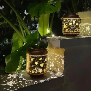 2 Pack Sea Turtle Solar Lanterns Outdoor Waterproof,Hanging Solar Lights Sea Turtle Gifts for Women Metal LED Decorative Light for Yard,Patio,Lawn,Tabletop,Pathway,Landscape,Garden Decor
