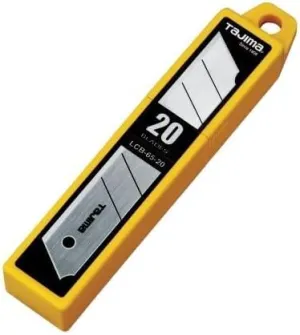2 Pack Tajima LCB-65-20 1" x 7-point Replacement Snap-Blades for Aluminist & Rock Hard Knives 20-blade hard pack