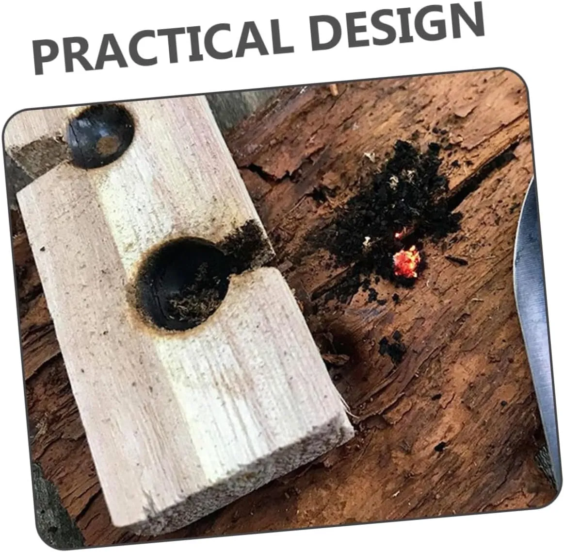 2 Sets Camping Fire Lighter Outdoor Fire Starter Camping Fire Tool Double Drill Pipe Make Fire Tool