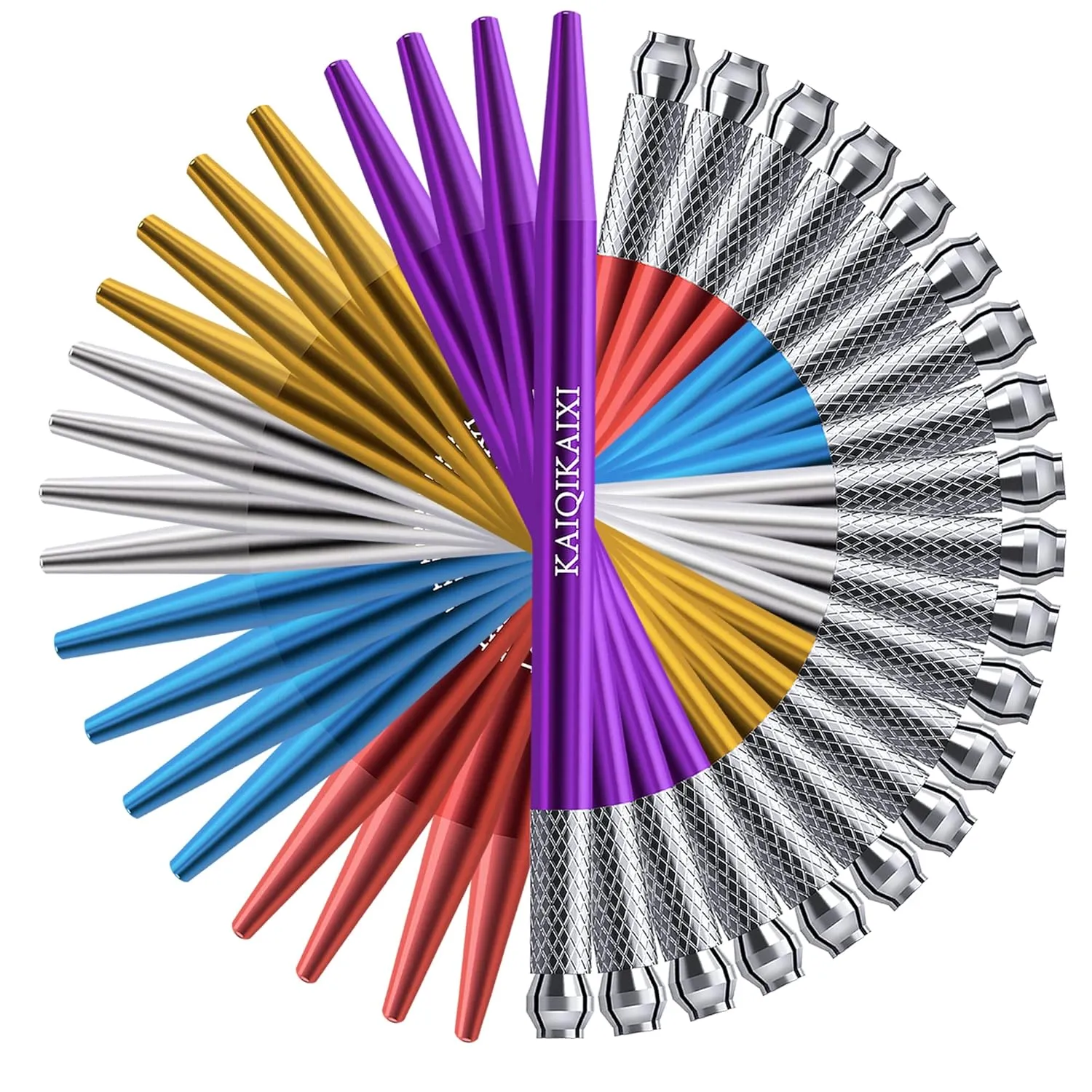 20 Pieces Microblading Pens Kit Disposable Aluminum Handles For Permanent Makeup Eyebrow Eyebrow Microblading Pens for Brows Salons Permanent Makeup Supplies 20 round needles