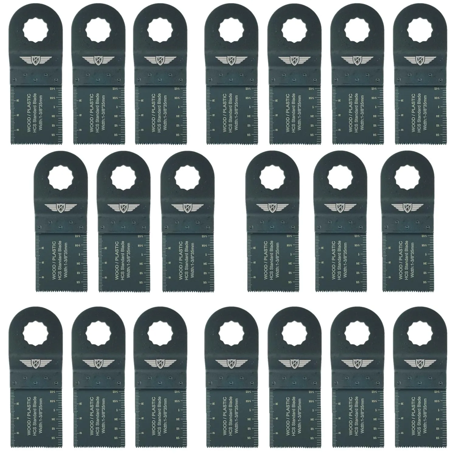 20 x TopsTools WX35F_20 OMT Fine Tooth Blades for Rockwell F30 F50 F80 Sonicrafter AEG Ryobi Worx Multitool Multi Tool Accessories