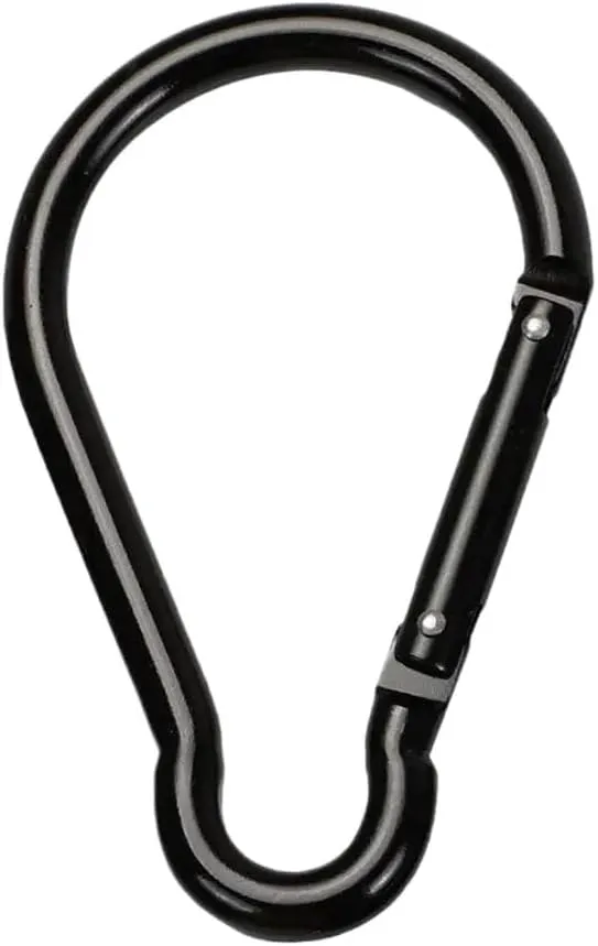 2PCS Aluminum Alloy Lock Ring Carabiner Hooks Gourd Shape Non-Locking Design Large Hiking Camping Carabiner Carabiner Hook Carabiner
