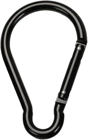 2PCS Aluminum Alloy Lock Ring Carabiner Hooks Gourd Shape Non-Locking Design Large Hiking Camping Carabiner Carabiner Hook Carabiner