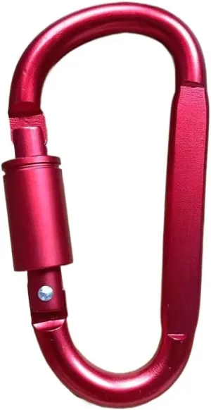 2PCS Aluminum Alloy Outdoor Carabiner Camping Survival Equipment Mountaineering Hook Carabiner Carabiner(Red)