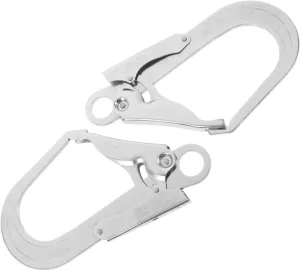 2Pcs Heavy Duty Auto Locking Carabiner Hooks Durable Climbing Clips for Outdoor Activities Camping Hiking and Operations Safety Lock Design for Secure Use