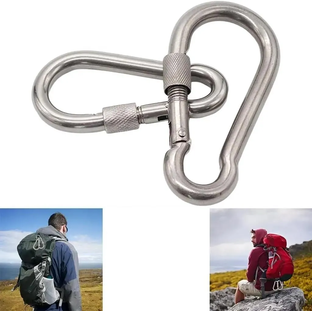 2PCS Heavy Duty Large Strong Durable Carabiner Carabiner