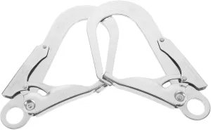 2pcs Heavy Duty Safety Locking Carabiner Hook Large Outdoor Climbing Clip for Rappelling Camping Hiking and High- Design for Secure Use