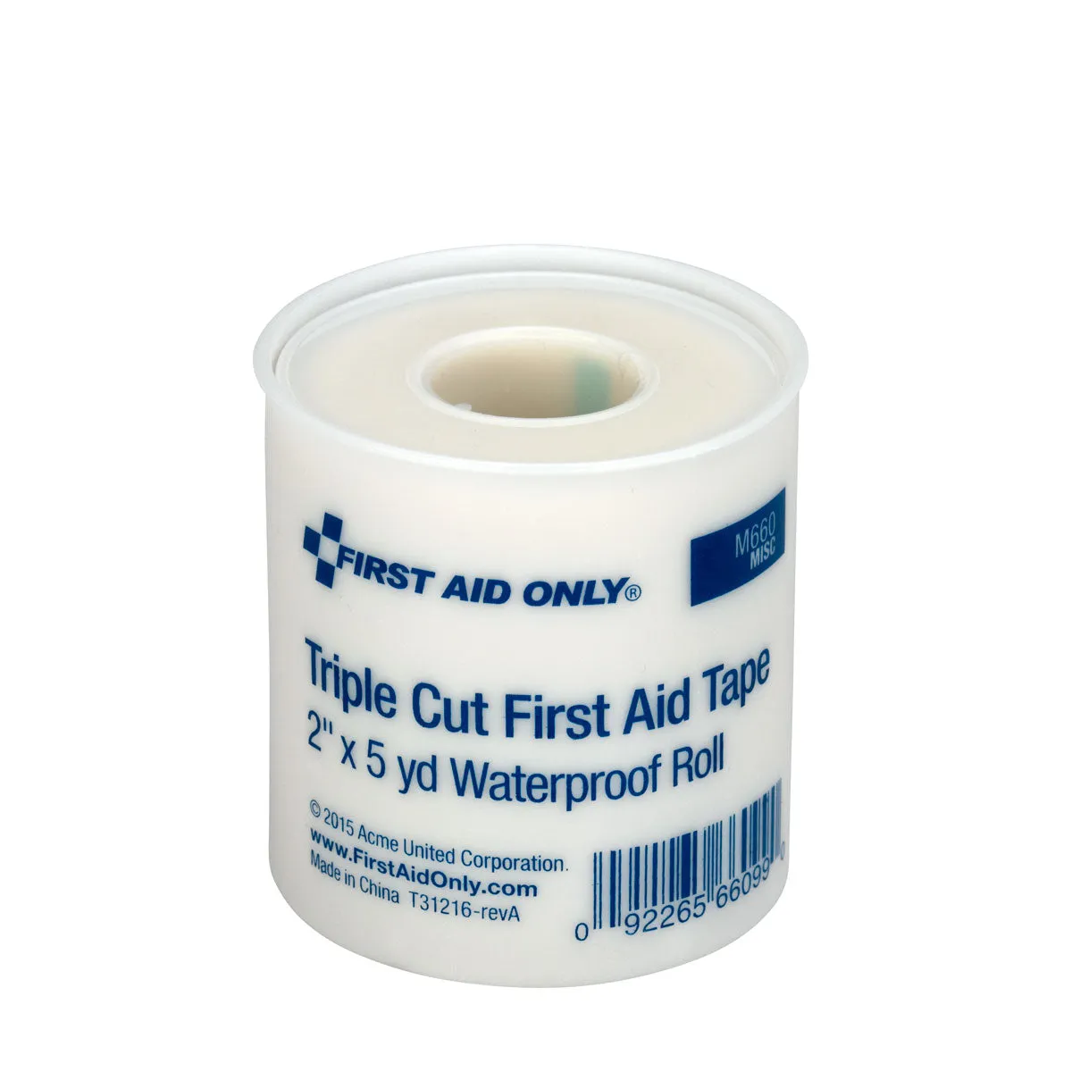 2" Triple Cut Waterproof First Aid Tape, 6 Per Box
