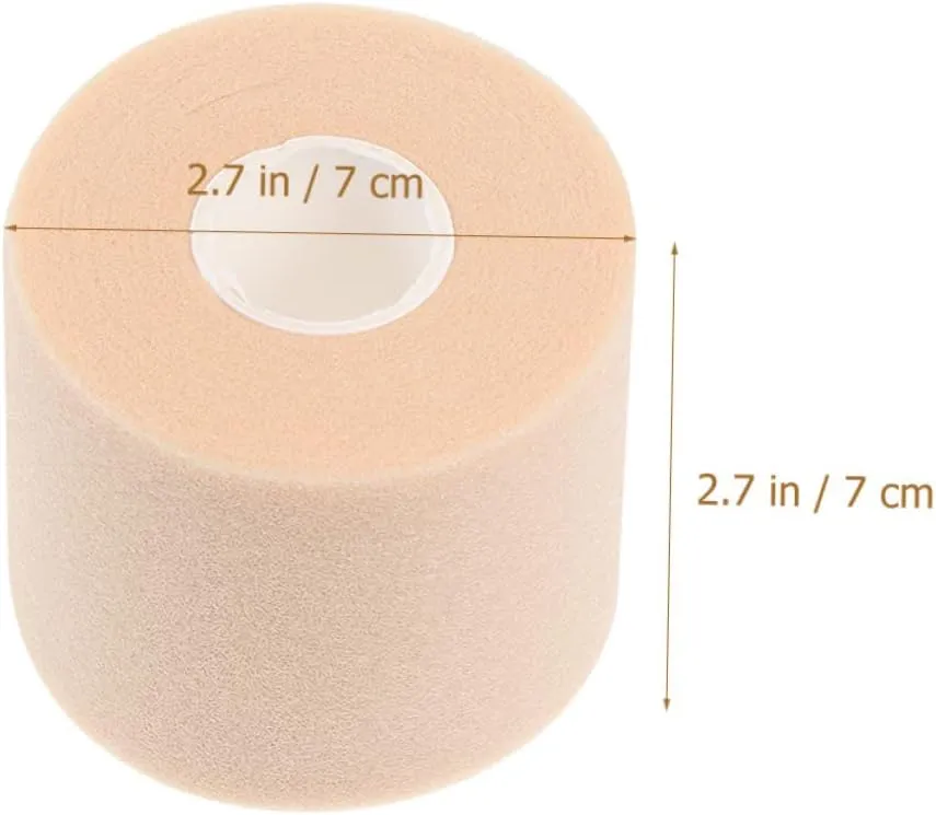 3 Rolls Sports Supplies Large Waterproof Bandage Tape Athlete's Preferred Shock-Absorption Films Sponge Film