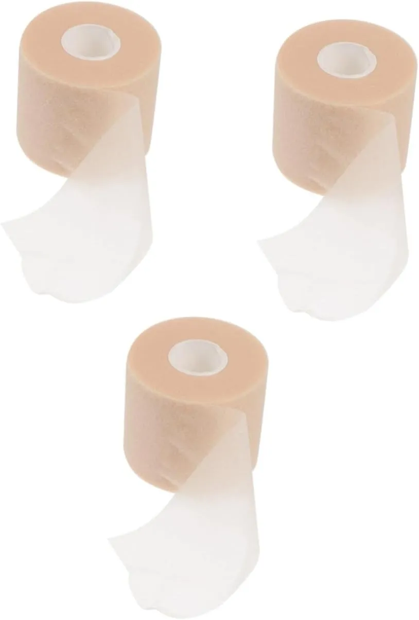 3 Rolls Sports Supplies Large Waterproof Bandage Tape Athlete's Preferred Shock-Absorption Films Sponge Film