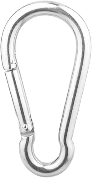 304 Stainless Steel Spring Hook Safety Buckle Climbing Rope Climbing Hook Trampoline Connection Ring Easy Installation