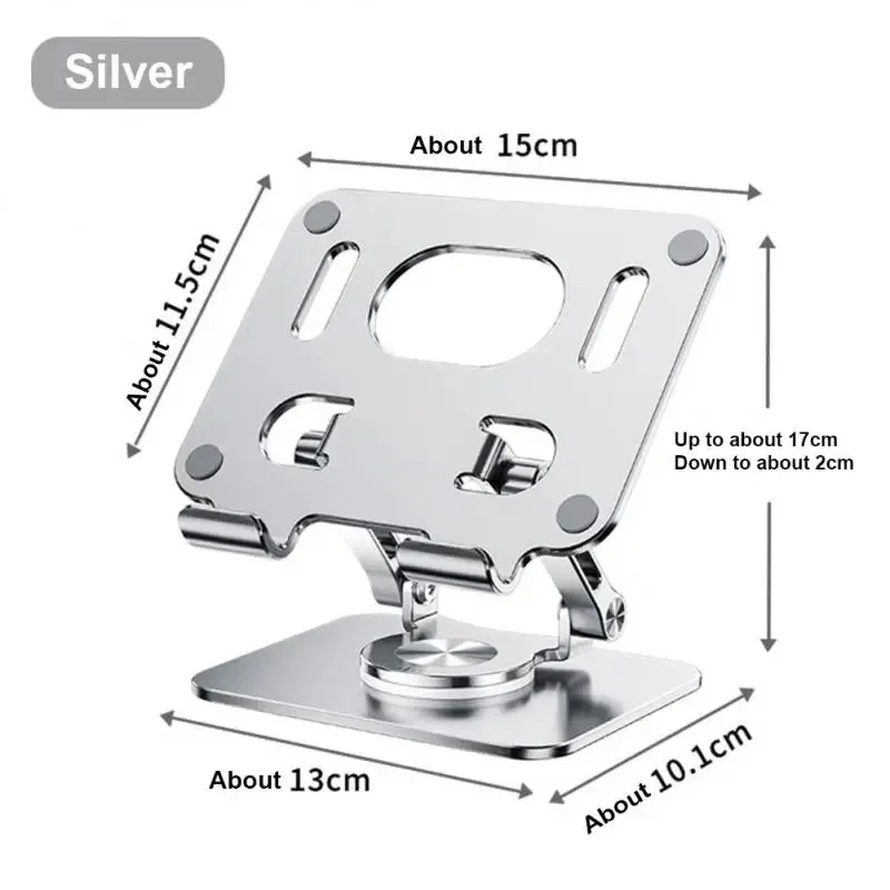 360° Foldable Phone/Tablet Stand – Multi-Angle Alloy Bracket