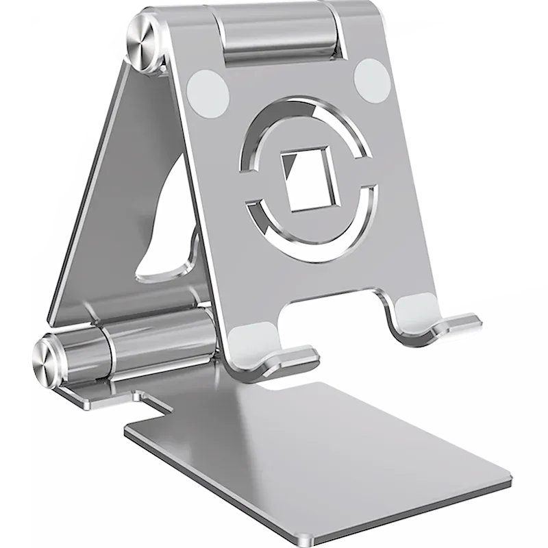 360° Foldable Phone/Tablet Stand – Multi-Angle Alloy Bracket