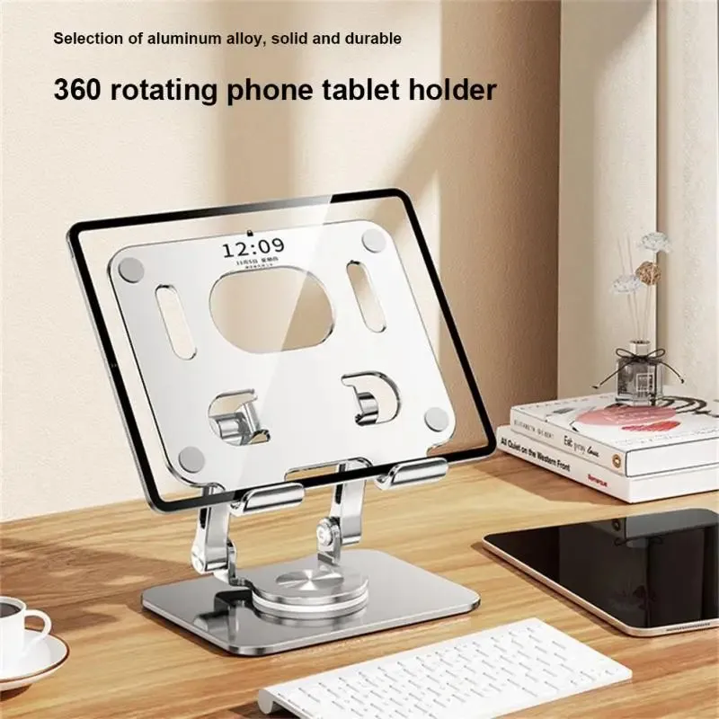 360° Foldable Phone/Tablet Stand – Multi-Angle Alloy Bracket
