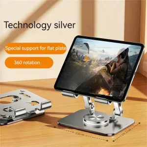 360° Foldable Phone/Tablet Stand – Multi-Angle Alloy Bracket