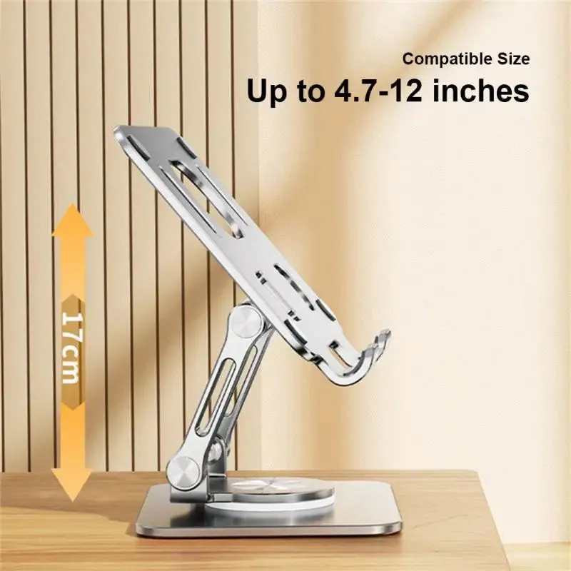 360° Foldable Phone/Tablet Stand – Multi-Angle Alloy Bracket