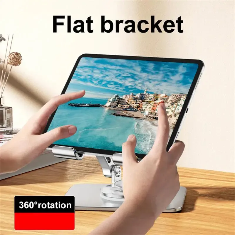 360° Foldable Phone/Tablet Stand – Multi-Angle Alloy Bracket
