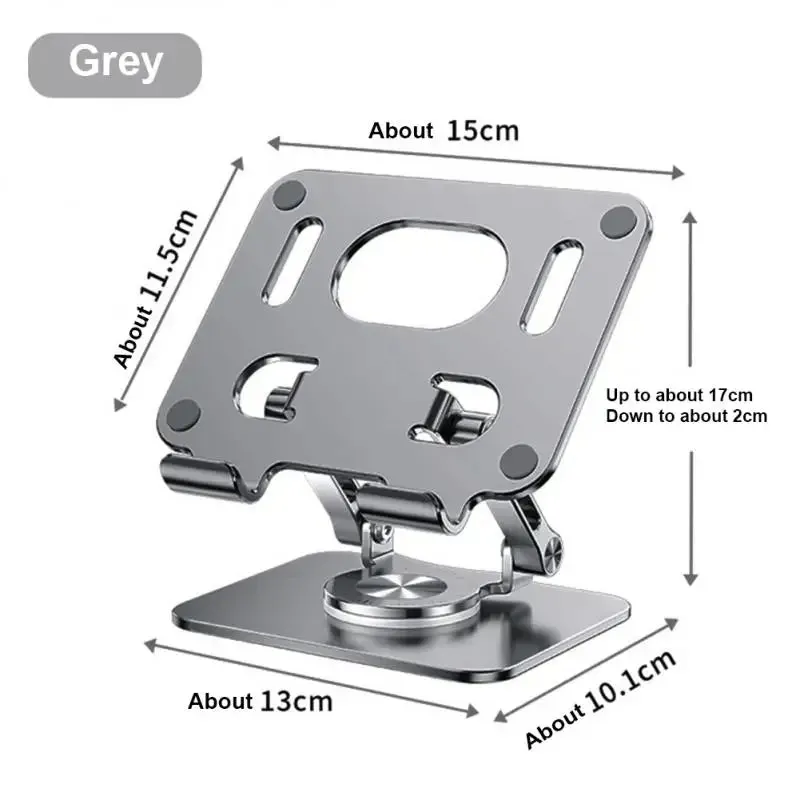 360° Foldable Phone/Tablet Stand – Multi-Angle Alloy Bracket