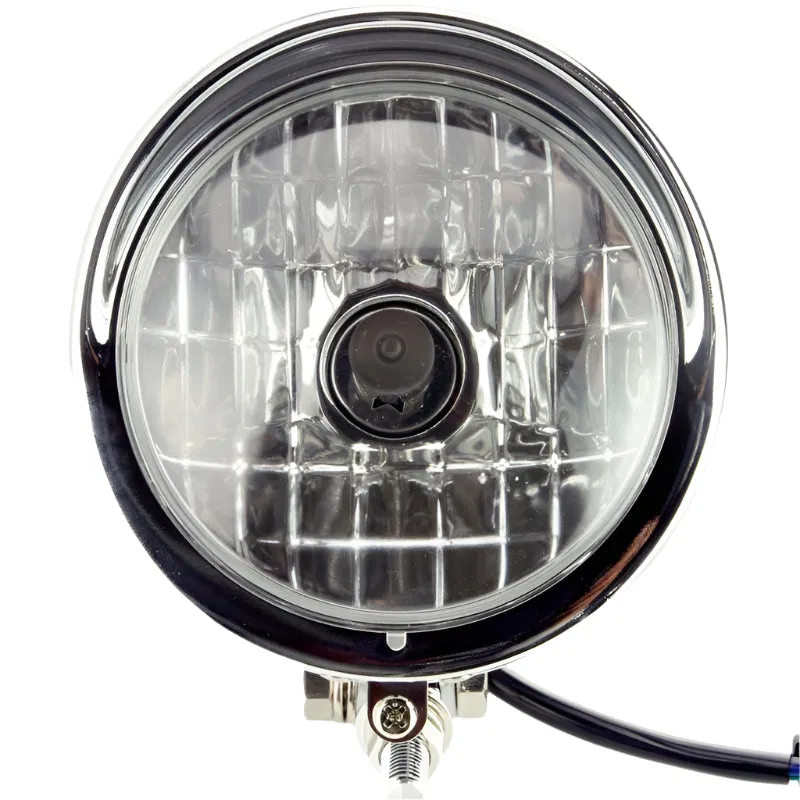 4 1/2" Chrome Torpedo Headlamp