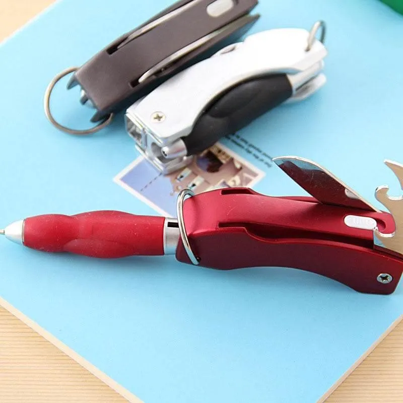 4-in-1 Foldable Travel Keychain - Essential Camping Tool