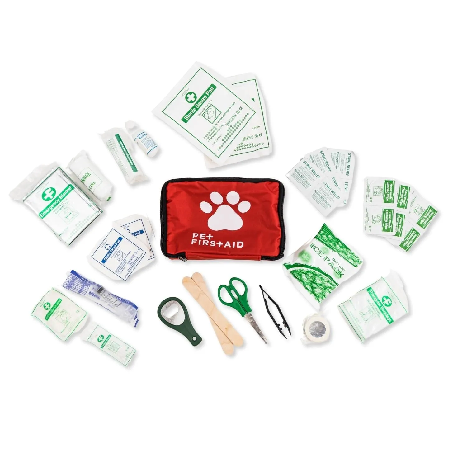 40-Piece Portable Pet First Aid Kit for Travel and Emergencies - Essential Supplies for Pet Parents
