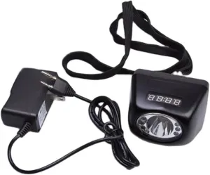 4500Mah Waterproof Explosion Proof Safety Mining Headlight Rechargeable LED Miners Head Light Flashlight Underground Head Lamp Coal Mining Lights for Hard Hat (Black)