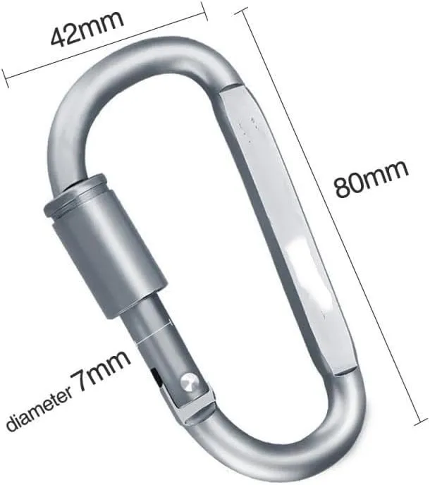 4Pcs Carabiner Set Key Chain Aluminum Alloy Outdoor Camping Survival Carabiner