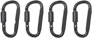 4Pcs Carabiner Set Key Chain Aluminum Alloy Outdoor Camping Survival Carabiner