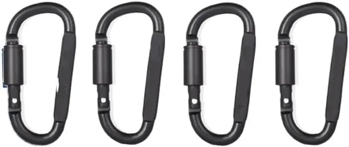 4Pcs Carabiner Set Key Chain Aluminum Alloy Outdoor Camping Survival Carabiner